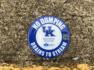 UK Stormwater drain medallion 