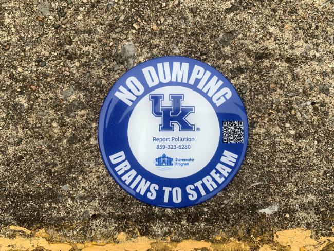 UK Stormwater drain medallion 